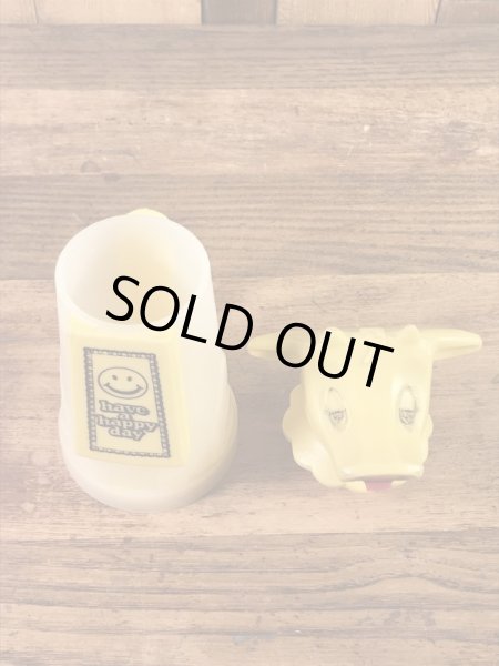 スマイルとHave A Happy Dayが描かれた60〜70年代ビンテージモウカウクリーマー