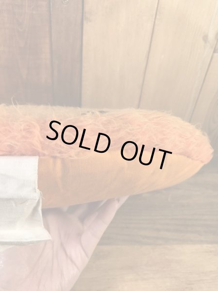 スマイルの布製の70年代ビンテージクッション