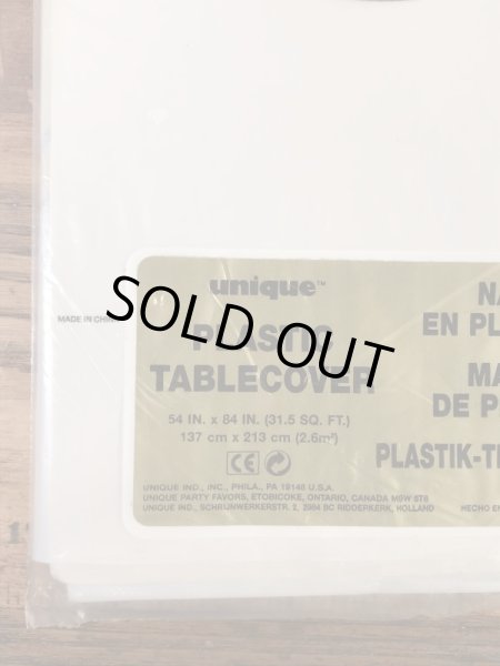 スマイルのビニール製の80年代〜ビンテージテーブルクロス