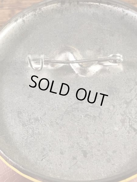 スマイルフェイスの金属製の80’s〜ヴィンテージ缶バッチ