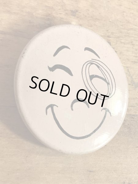 Creative Houseのスマイルの70年代ビンテージ缶バッジ