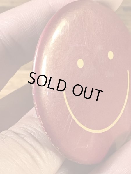 Say It With Buttons社製のスマイルの70〜80年代ビンテージ缶バッジ