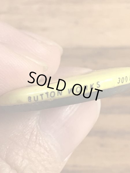 Button Worksのスマイルフェイスの70’sヴィンテージ缶バッチ