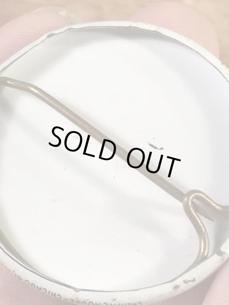 “Creative House”のスマイルフェイスの70’sヴィンテージ缶バッチ