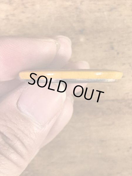 “Happiness Is Cic More Sales & Profits”と書かれたスマイルフェイスの70’sヴィンテージ缶バッチ