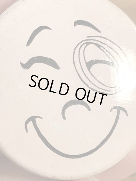 Creative Houseのスマイルの70年代ビンテージ缶バッジ