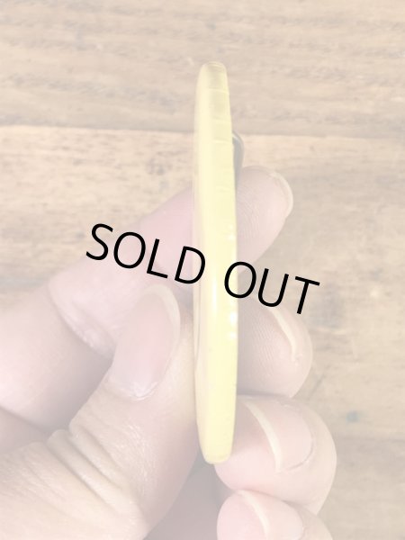 スマイルのブリキ製の70年代ビンテージ缶バッジ