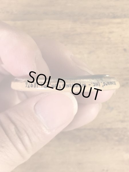 “Denhams”のスマイルフェイスの70’sヴィンテージ缶バッチ