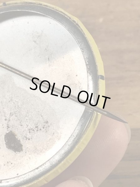 スマイルフェイスのブリキ製の70’sヴィンテージ缶バッチ