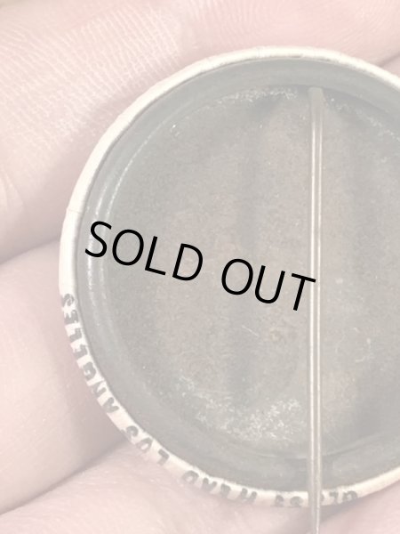 “Glass Head Los Angeles”のスマイルフェイスの70’sヴィンテージ缶バッチ