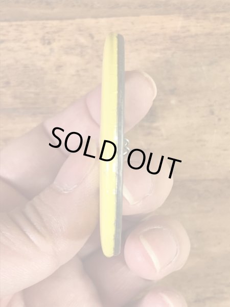 スマイルフェイスの金属製の80’s〜ヴィンテージ缶バッチ