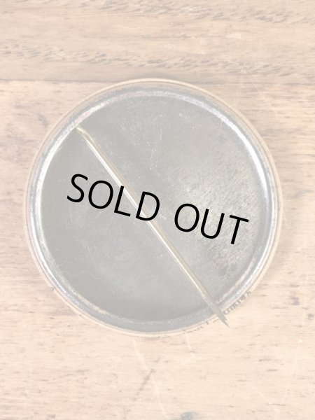 “Denhams”のスマイルフェイスの70’sヴィンテージ缶バッチ