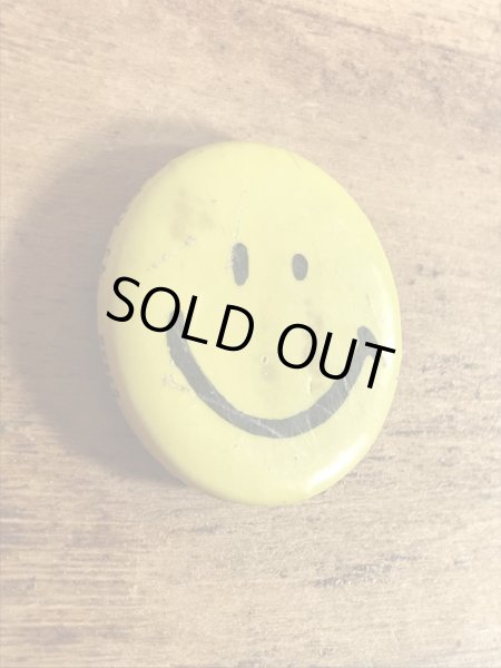 Button Worksのスマイルの70年代ビンテージ缶バッジ