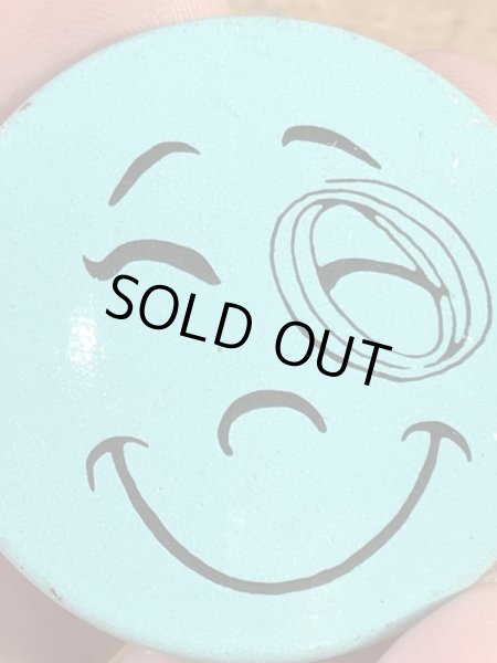 Creative Houseのスマイルの70年代ビンテージ缶バッジ