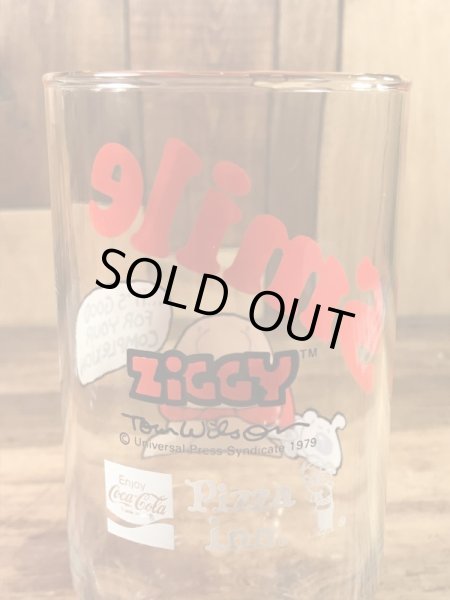 Pizza Innから配布されたジギーの70年代ビンテージガラスコップ