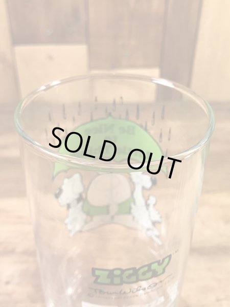 Pizza Innから配布されたZiggyの70'sヴィンテージグラス