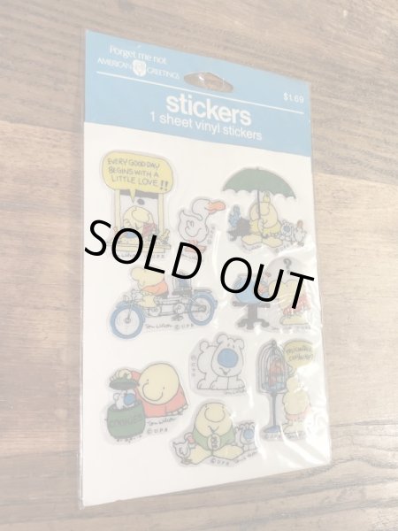 American Greetings社製のジギーの80年代ビンテージプクプクシール