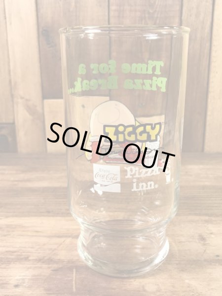 Pizza Innから配布されたジギーの70年代ビンテージガラスコップ