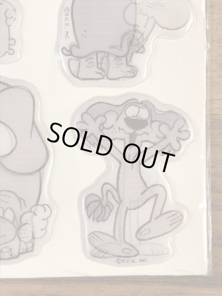 アニマルが描かれたレンチキュラーの80’sヴィンテージパフステッカー