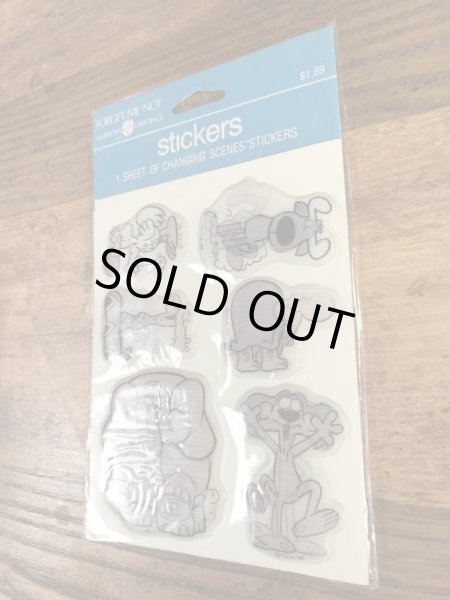 アニマルが描かれたレンチキュラーの80’sヴィンテージパフステッカー