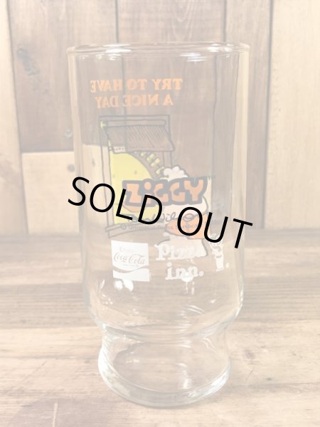 Pizza Innから配布されたジギーの70年代ビンテージガラスコップ