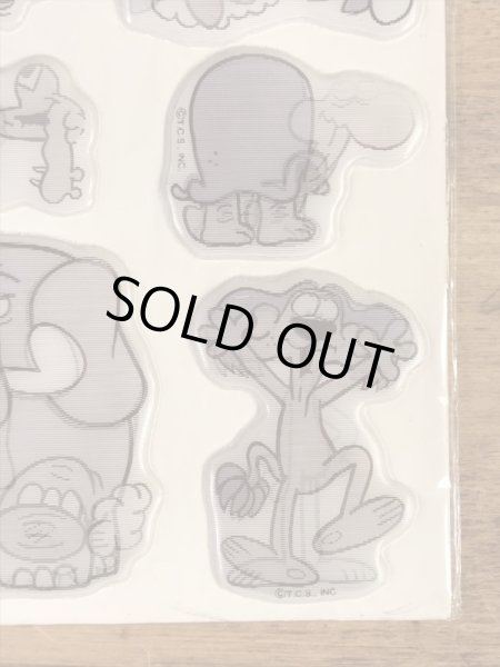 アニマルが描かれたレンチキュラーの80’sヴィンテージパフステッカー