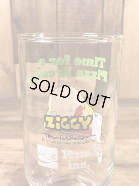 Pizza Innから配布されたジギーの70年代ビンテージガラスコップ