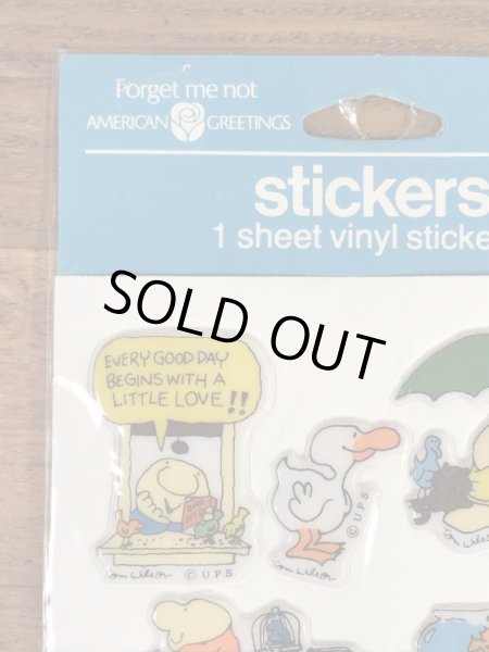 American Greetings社製のジギーの80年代ビンテージプクプクシール