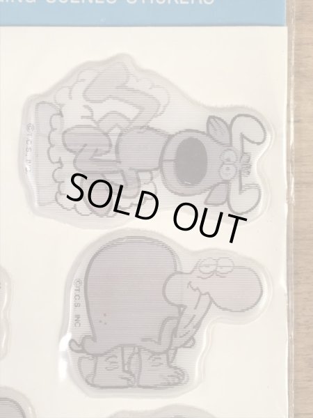 アニマルが描かれたレンチキュラーの80’sヴィンテージパフステッカー