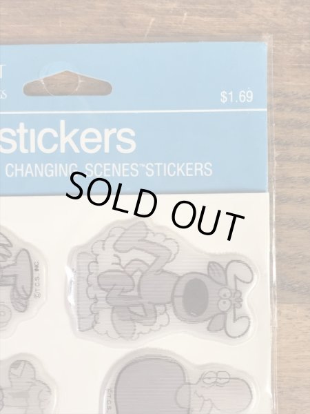 アニマルが描かれたレンチキュラーの80’sヴィンテージパフステッカー