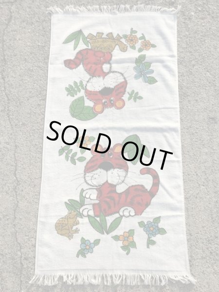 画像2: Cannon “Funny Tiger” Cotton Towel　タイガー　ビンテージ　タオル　70年代 (2)