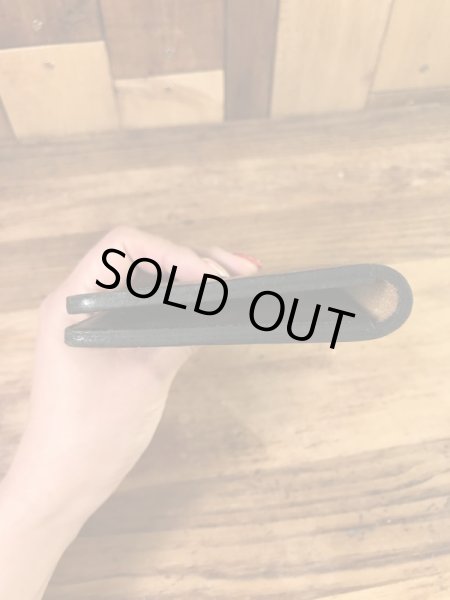 フラワーとカメが描かれたヒッピー調の70’sヴィンテージレザーウォレット