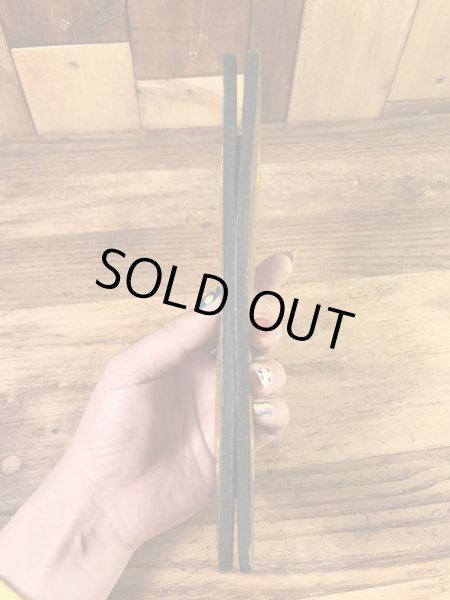 花と亀のヒッピー調の70年代ビンテージ革財布