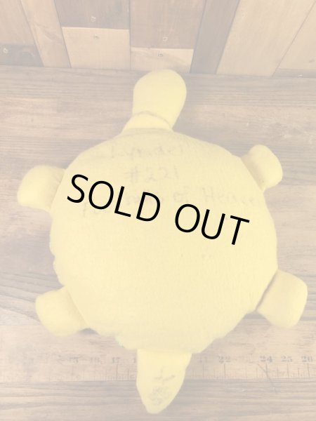 フラワー柄の亀の70’sヴィンテージプラッシュドール