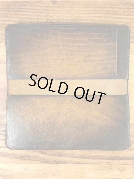 花と亀のヒッピー調の70年代ビンテージ革財布