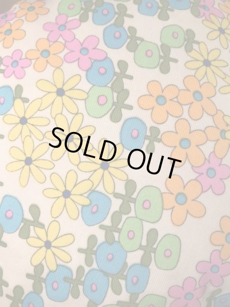 花柄のカメの70年代ビンテージクッションドール