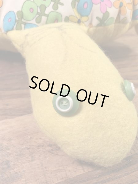 花柄のカメの70年代ビンテージクッションドール