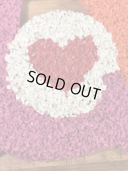 ラブのポップコーンアートの70年代ビンテージ壁掛け