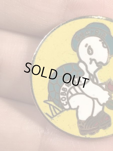 ワールドベースボールアソシエーションのカメの70〜80年代ビンテージメタルバッジ