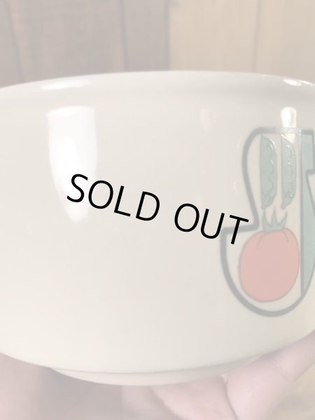 ベジタブルの柄のセラミック製の70’sヴィンテージスーパーマグ