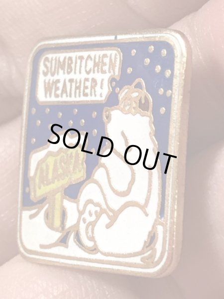 アラスカのスーベニア物の70~80’sヴィンテージピンズ