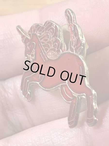 ユニコーンのエナメル加工の70〜80年代ビンテージピンバッジ