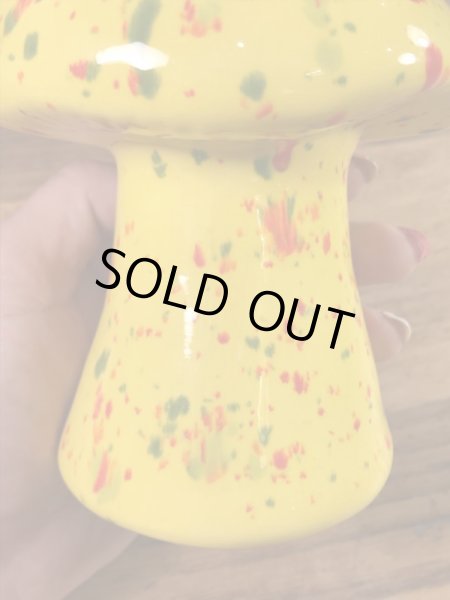 マーブル色のキノコの70’sヴィンテージペッパーシェイカー