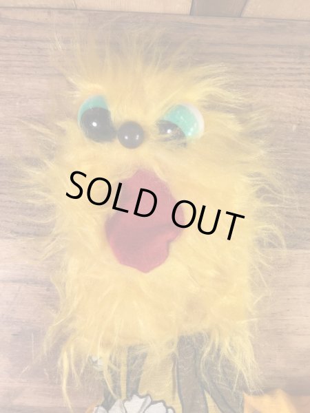 ヒッピー調のモンスターの70年代ビンテージパペットドール