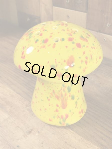 マーブル色のキノコの70’sヴィンテージペッパーシェイカー