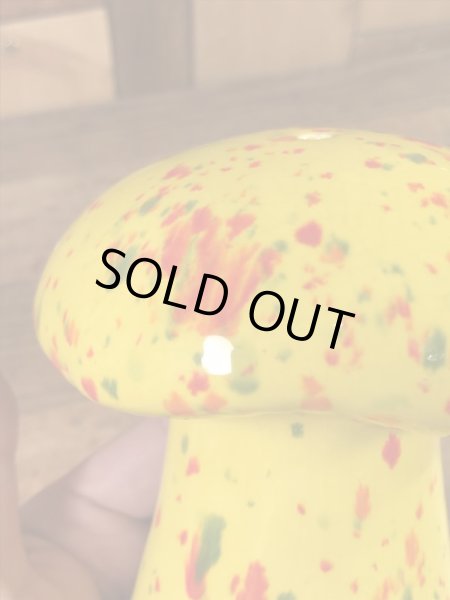 マーブル色のキノコの70’sヴィンテージペッパーシェイカー