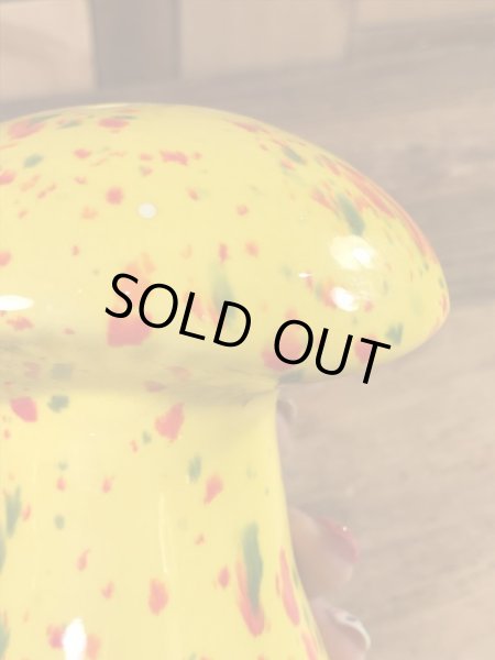 マーブル色のキノコの70’sヴィンテージペッパーシェイカー