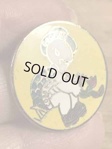 ワールドベースボールアソシエーションのカメの70〜80年代ビンテージメタルバッジ