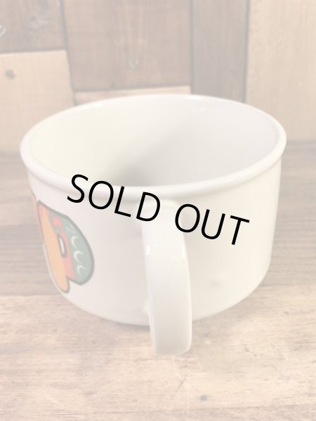 ベジタブルの柄のセラミック製の70’sヴィンテージスーパーマグ