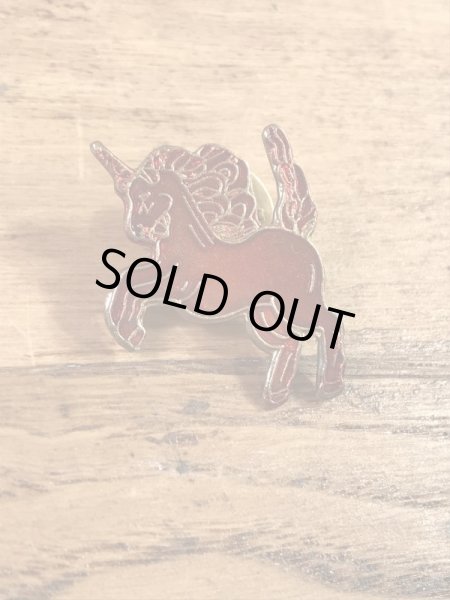 ユニコーンのエナメル加工の70〜80年代ビンテージピンバッジ